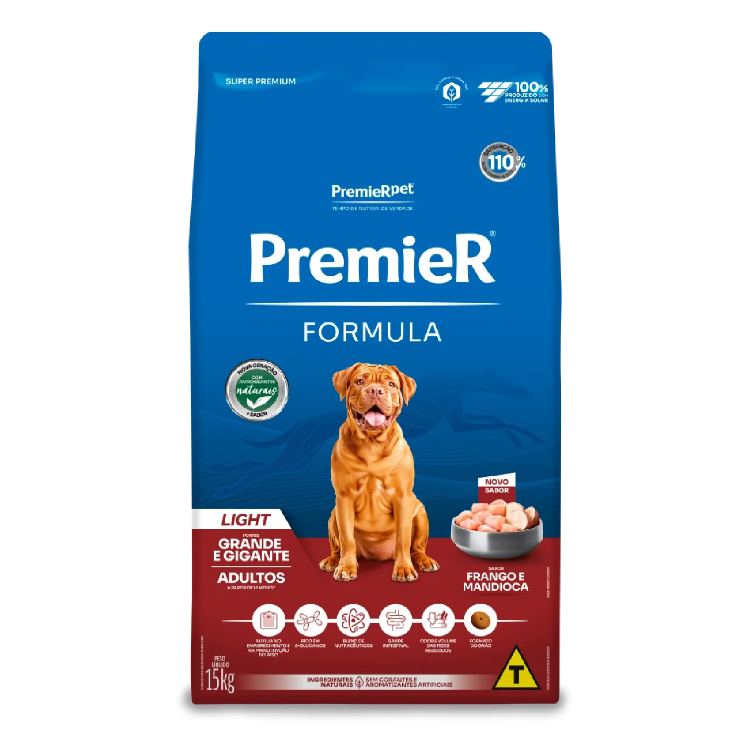 Ração Premier Formula Light Cães Adultos Raças Grandes e Gigantes Frango